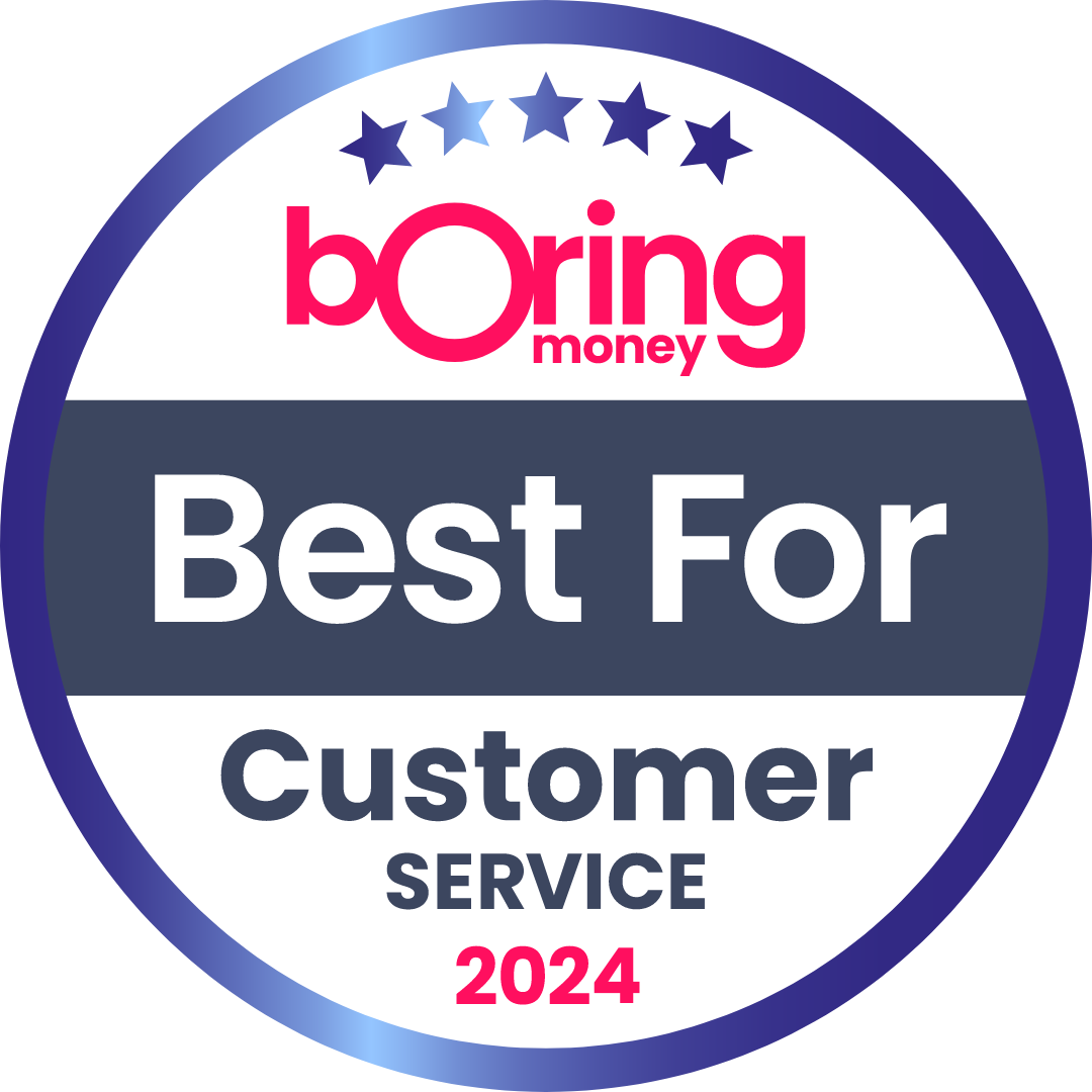 Best for Customer Service Boring Money Awards 2024