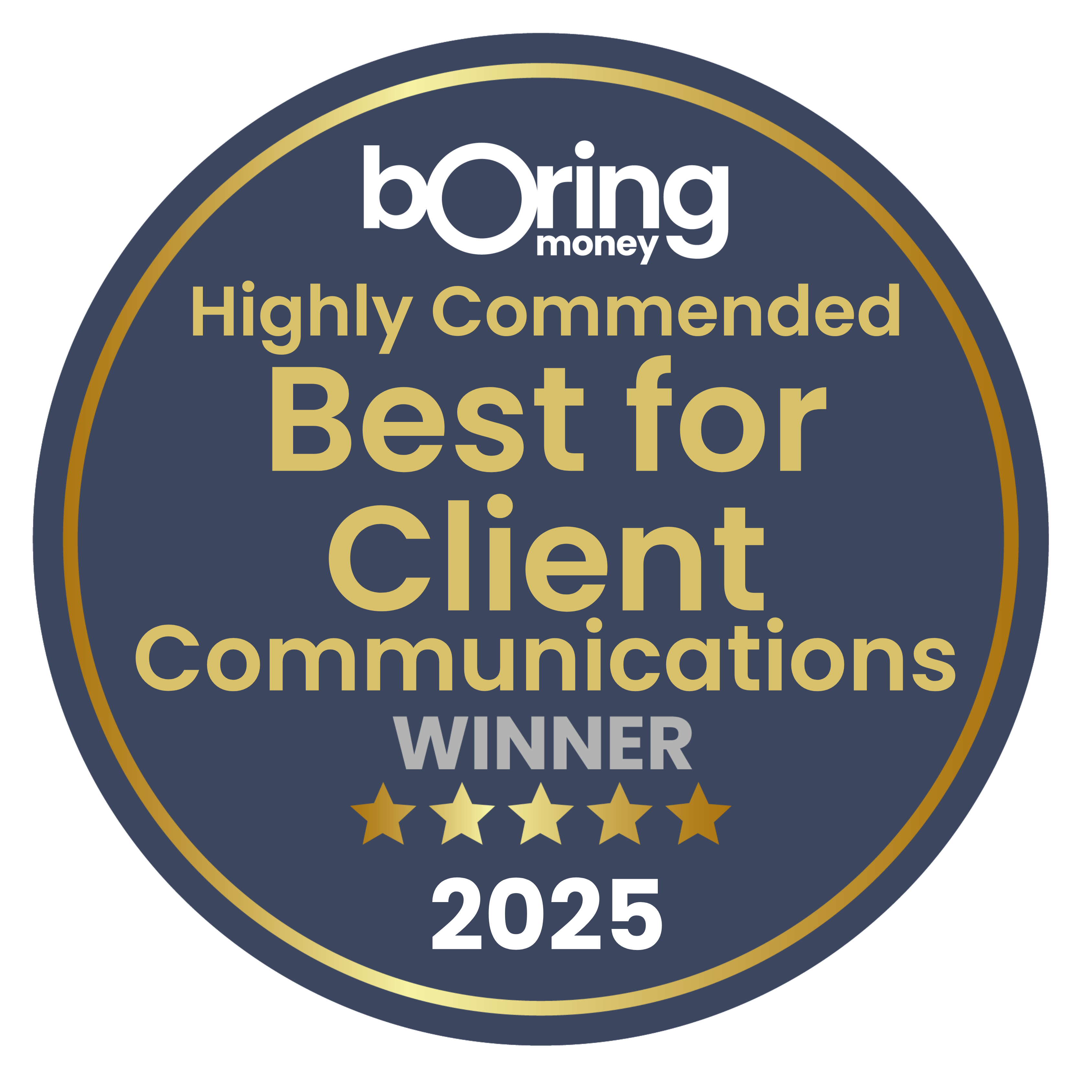 Highly Commended Best for Client Comms 2025